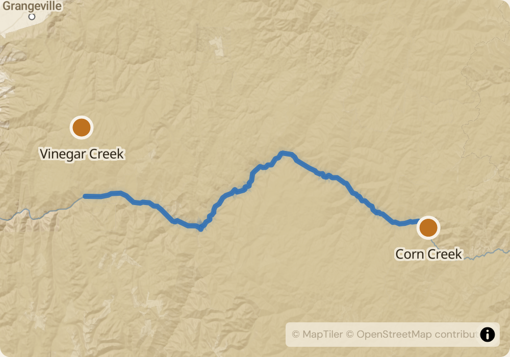 Main Salmon route map